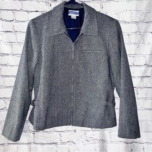 Pendleton Vintage 90’s Women’s Black Houndstooth Wool Knockabout Jacket Size 12‎